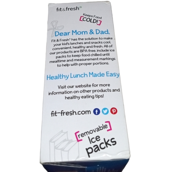 FIT & FRESH KIDS HEALTHY LUNCH SET NEW IN BOX - Picture 4 of 6